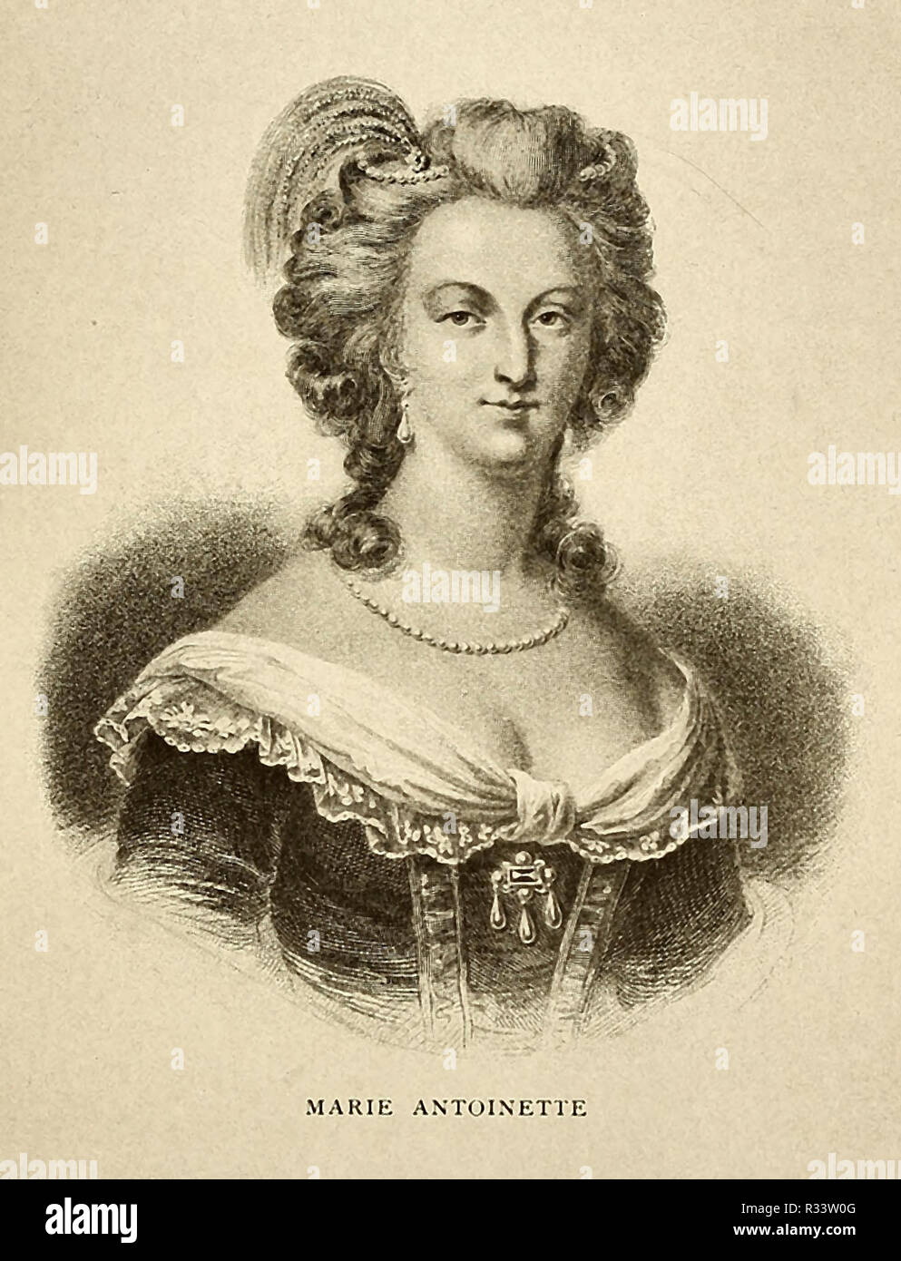 Marie Antionette, Queen of France, circa 1775 Stock Photo