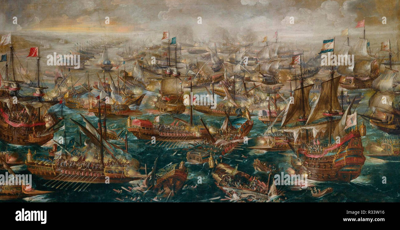 The Battle of Lepanto of 1571 Andries van Eertvelt Stock Photo Alamy