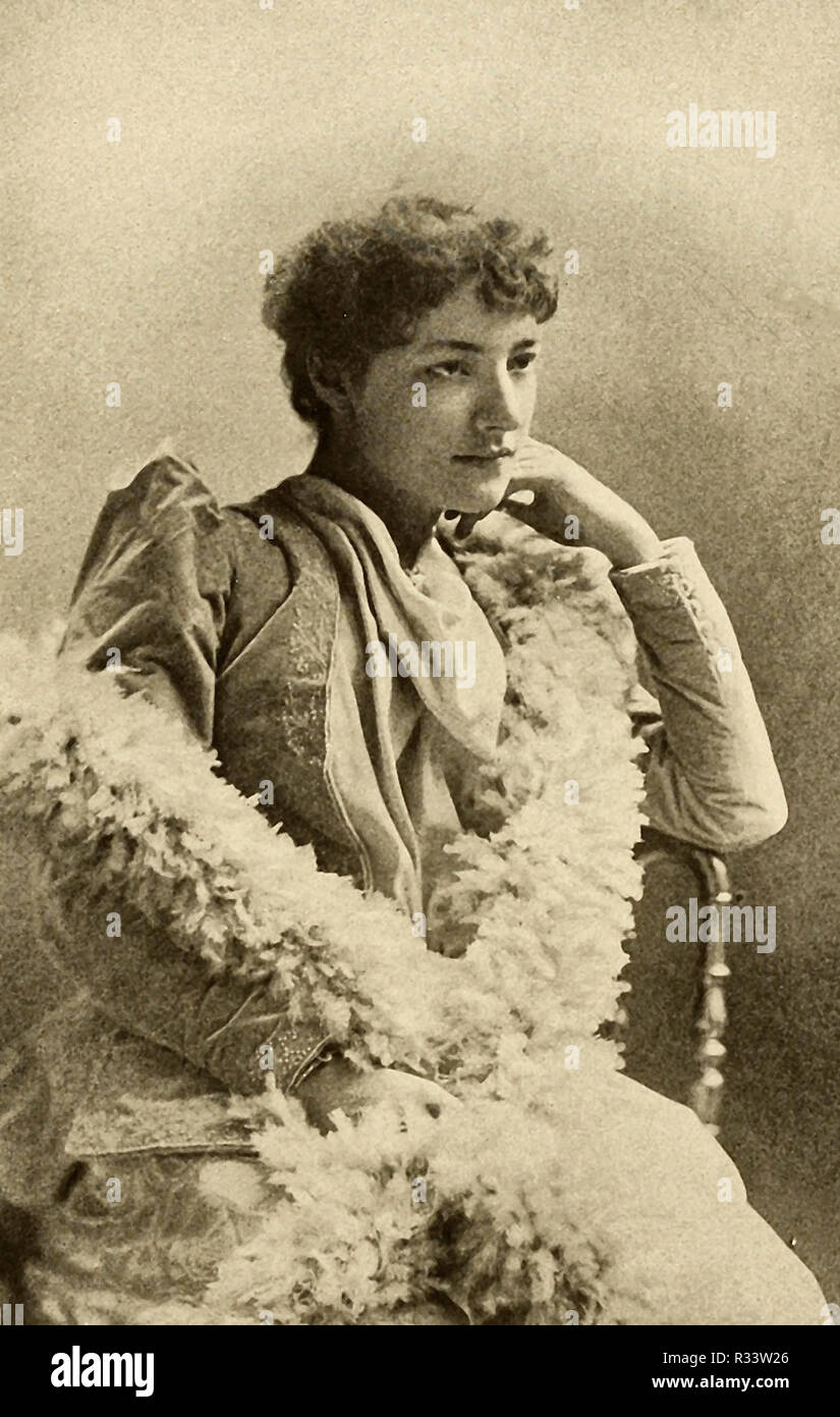 Maggie Okey (Annie Louisa Margaret Okey, 1865-1952), who was later known as Marguerite de Pachmann Stock Photo