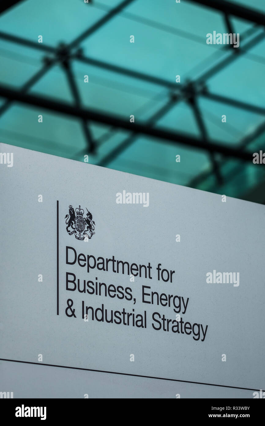 Department for Business, Energy & Industrial Strategy, Victoria Street, London, England, U.K. Stock Photo