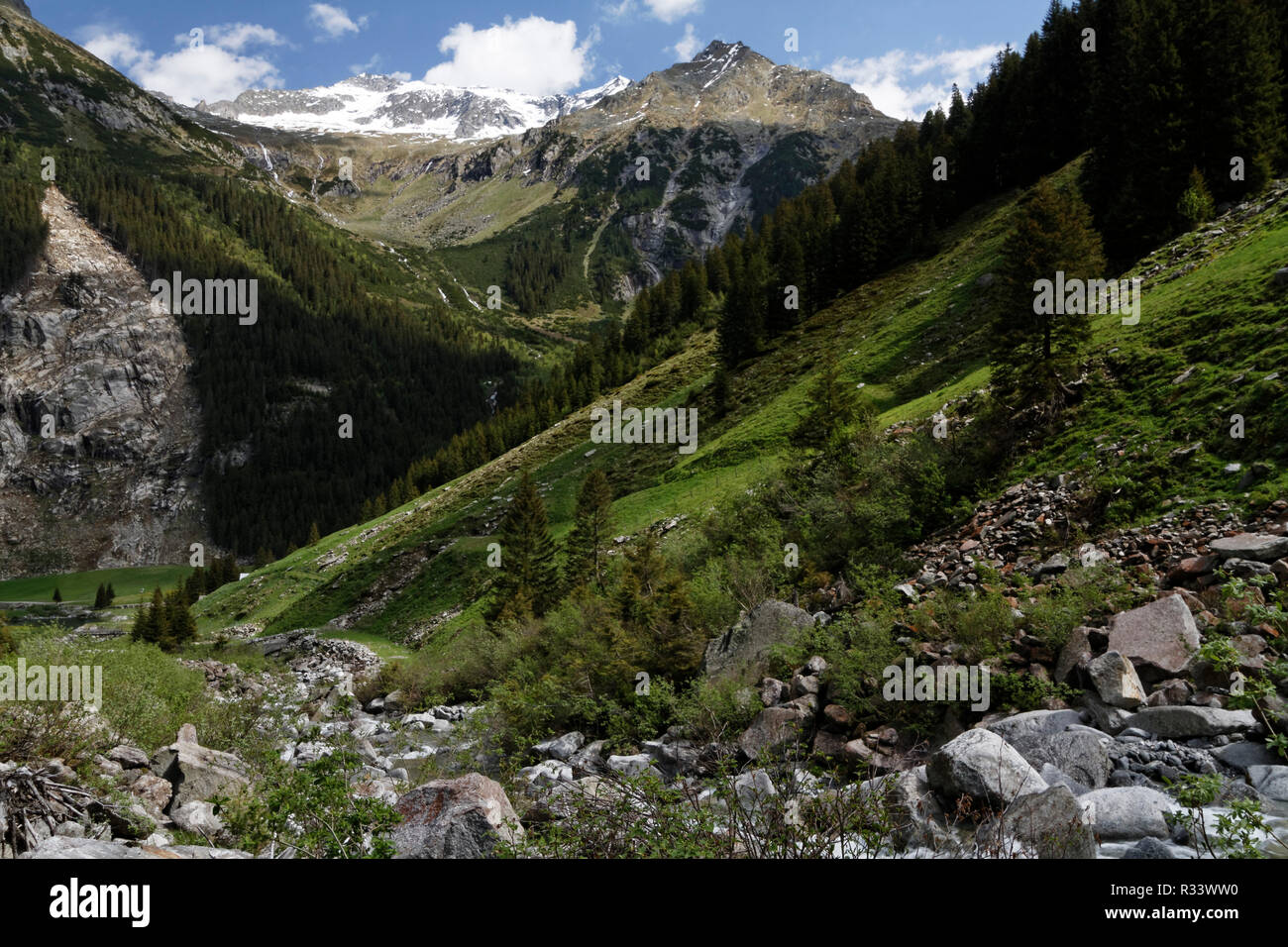 in the beautiful zillertal,austria Stock Photo