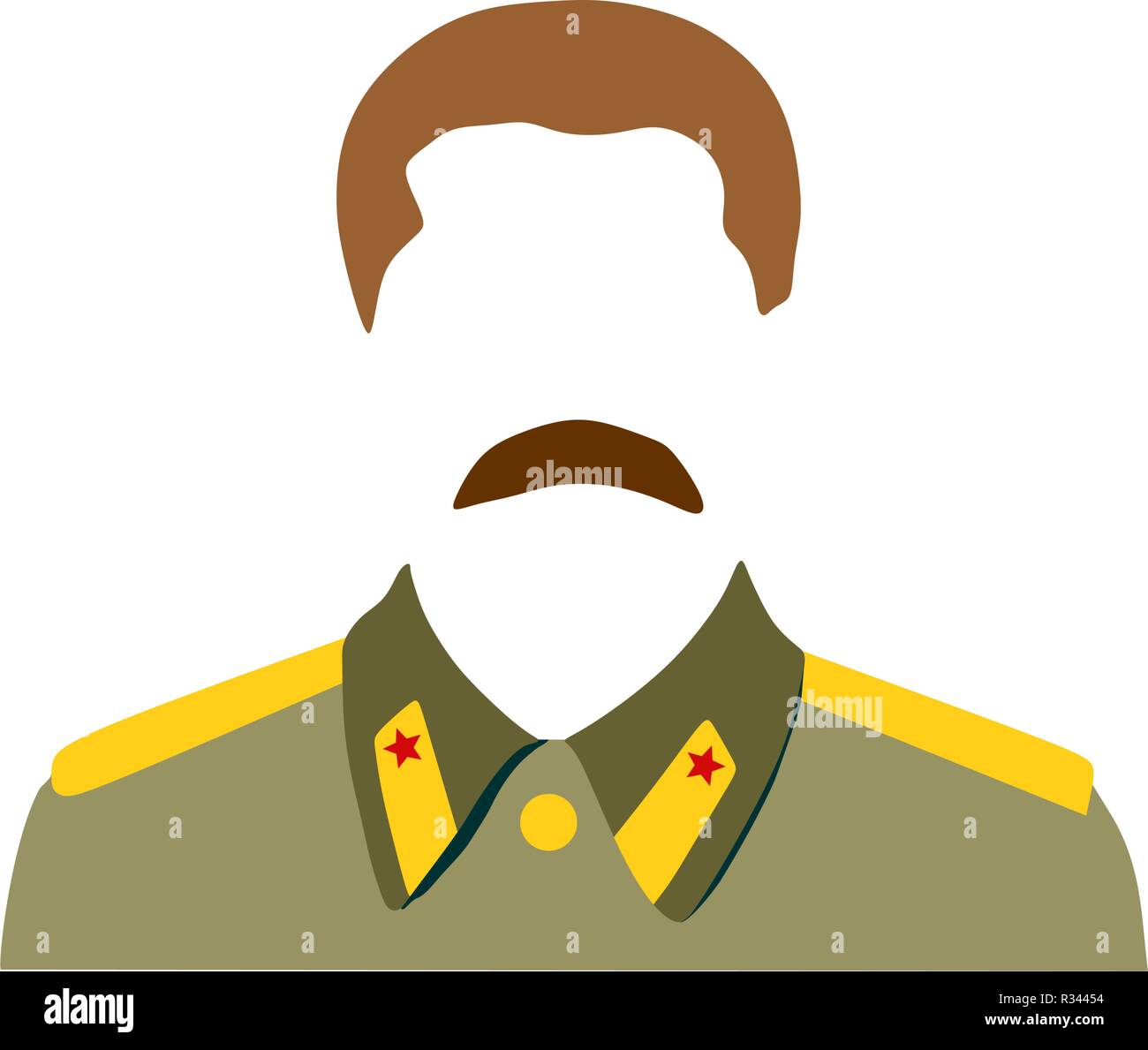 Vector portrait of Joseph Stalin Stock Vector
