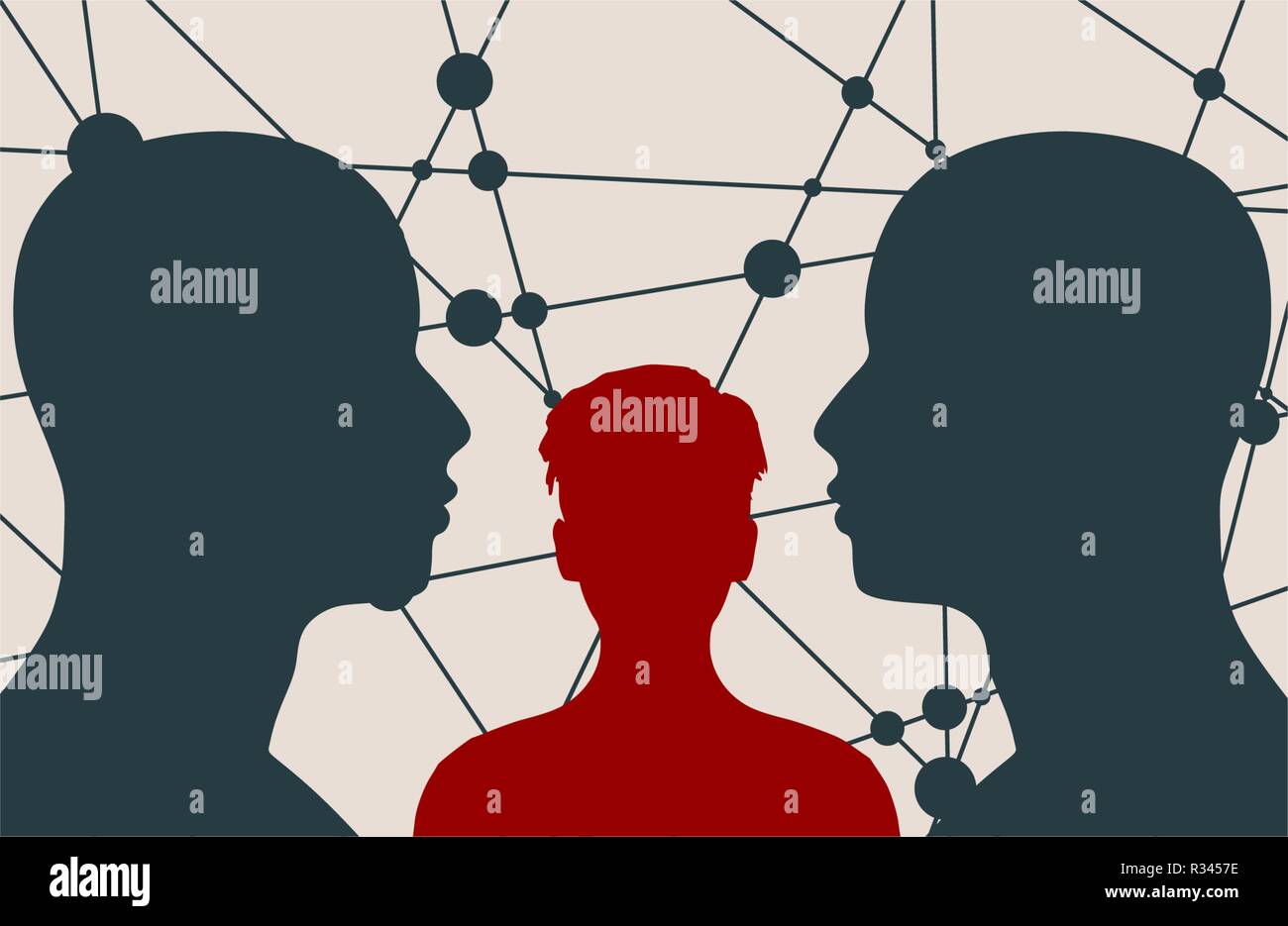 silhouette of a men heads Stock Vector Image & Art - Alamy
