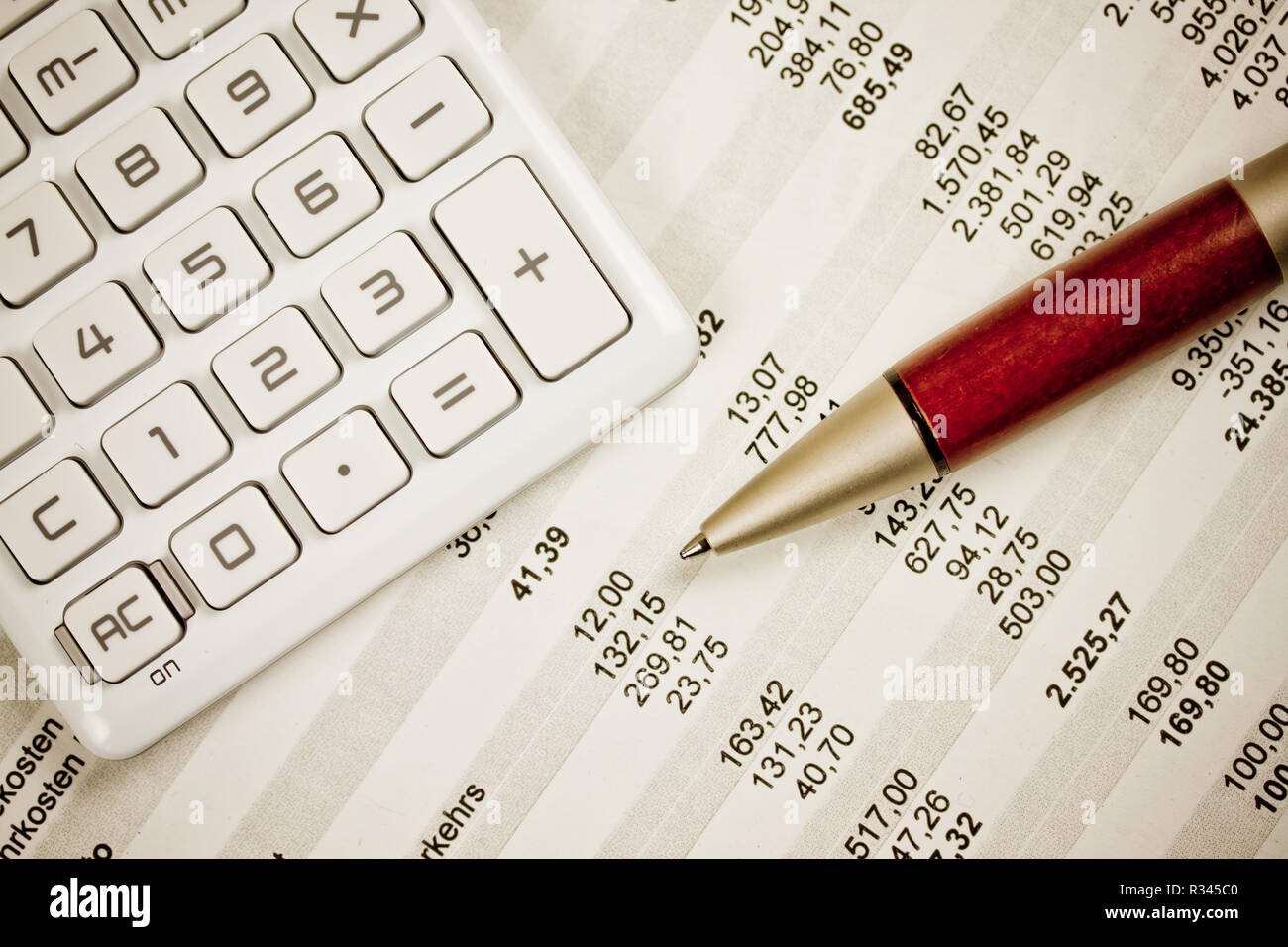 pocket calculator Stock Photo
