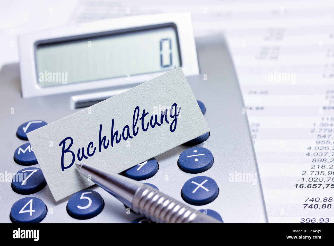 office accounting Stock Photo