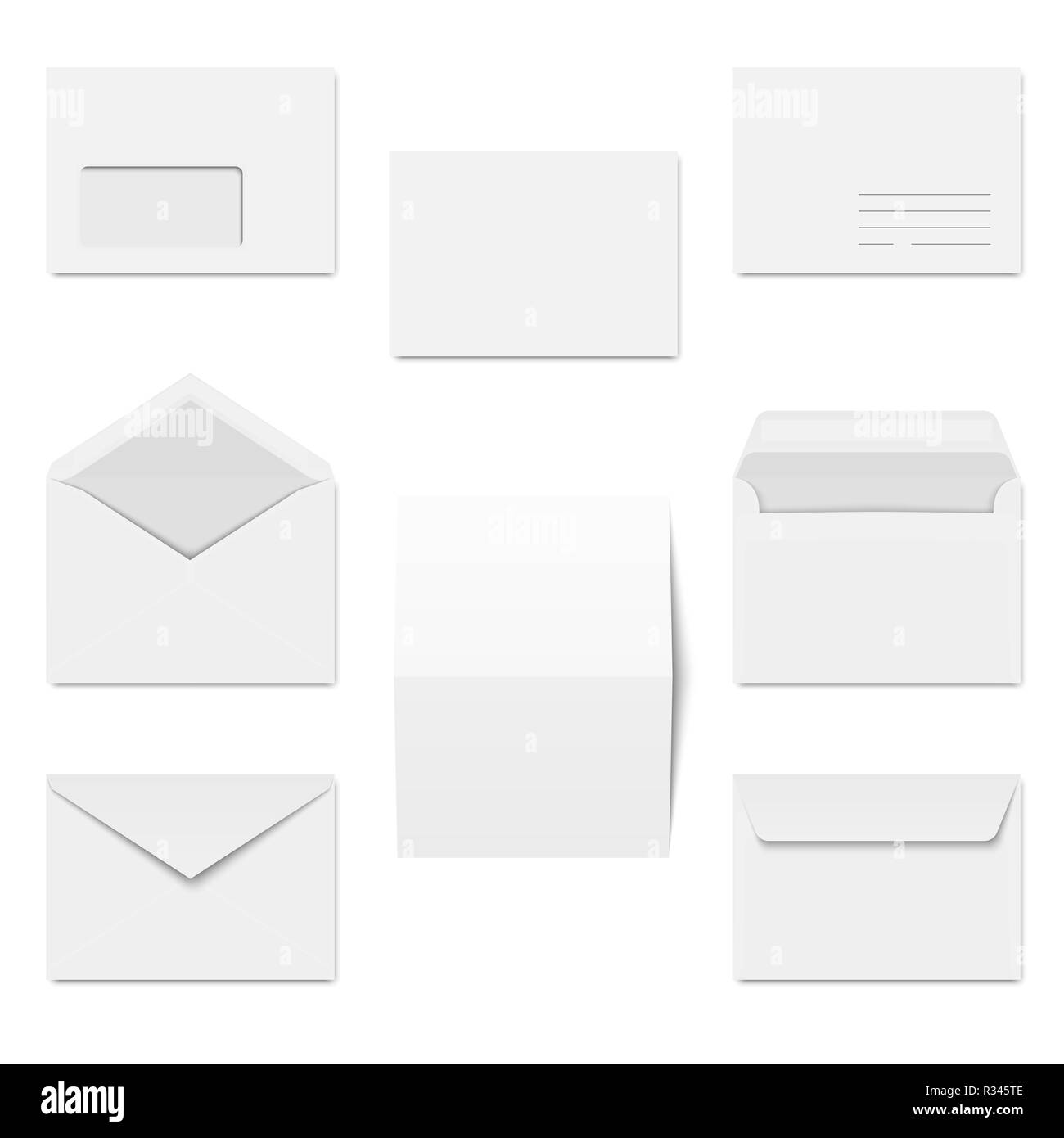 collection envelope and stationery Stock Photo Alamy