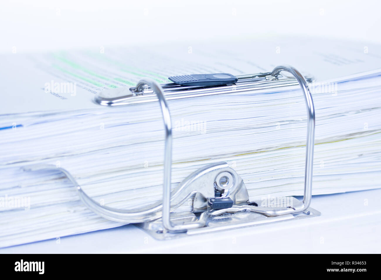 abheften documents Stock Photo