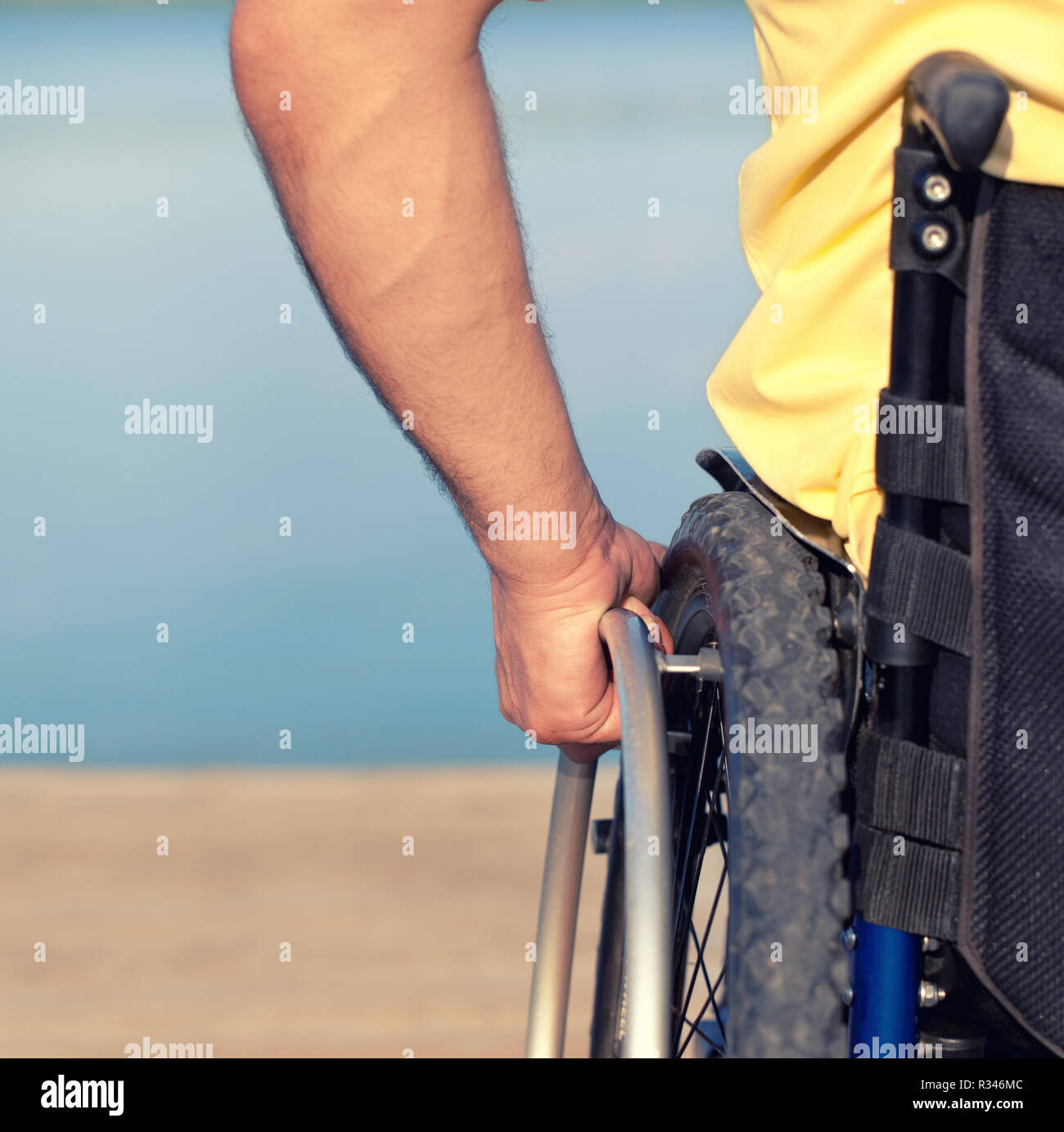 detail wheelchairs Stock Photo