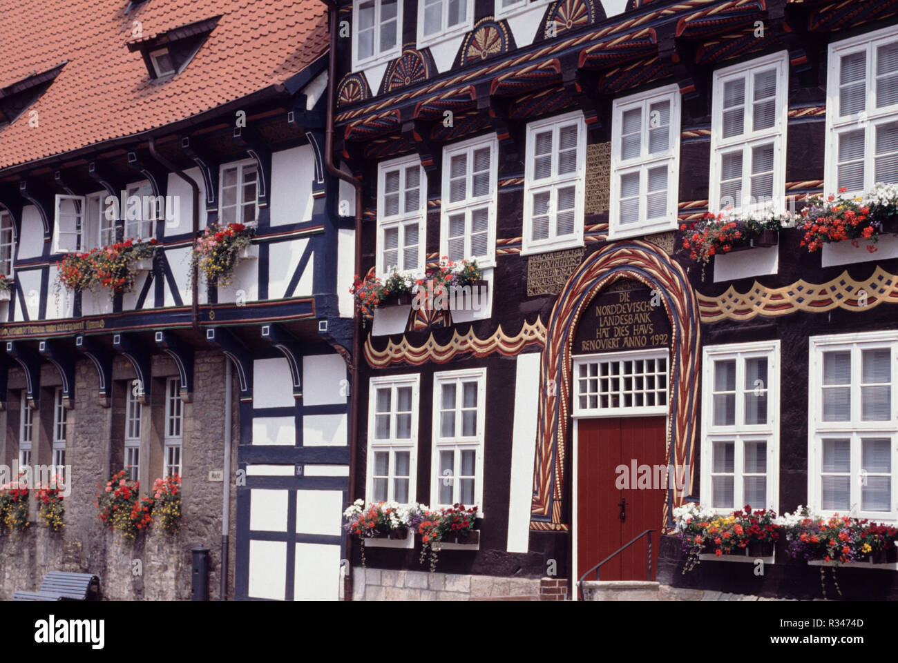 old town in bad gandersheim Stock Photo Alamy