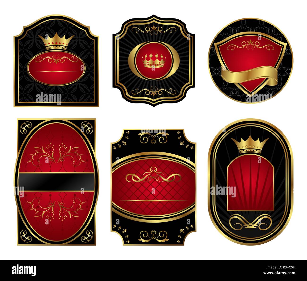 Vintage aristocratic emblem hi-res stock photography and images - Alamy