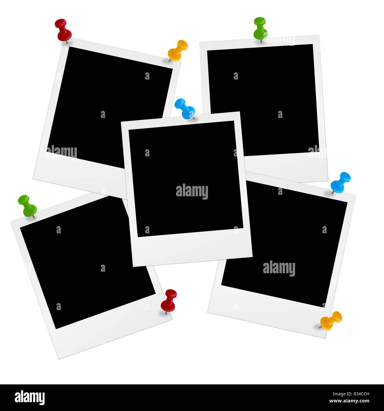 polaroids with pin Stock Photo Alamy