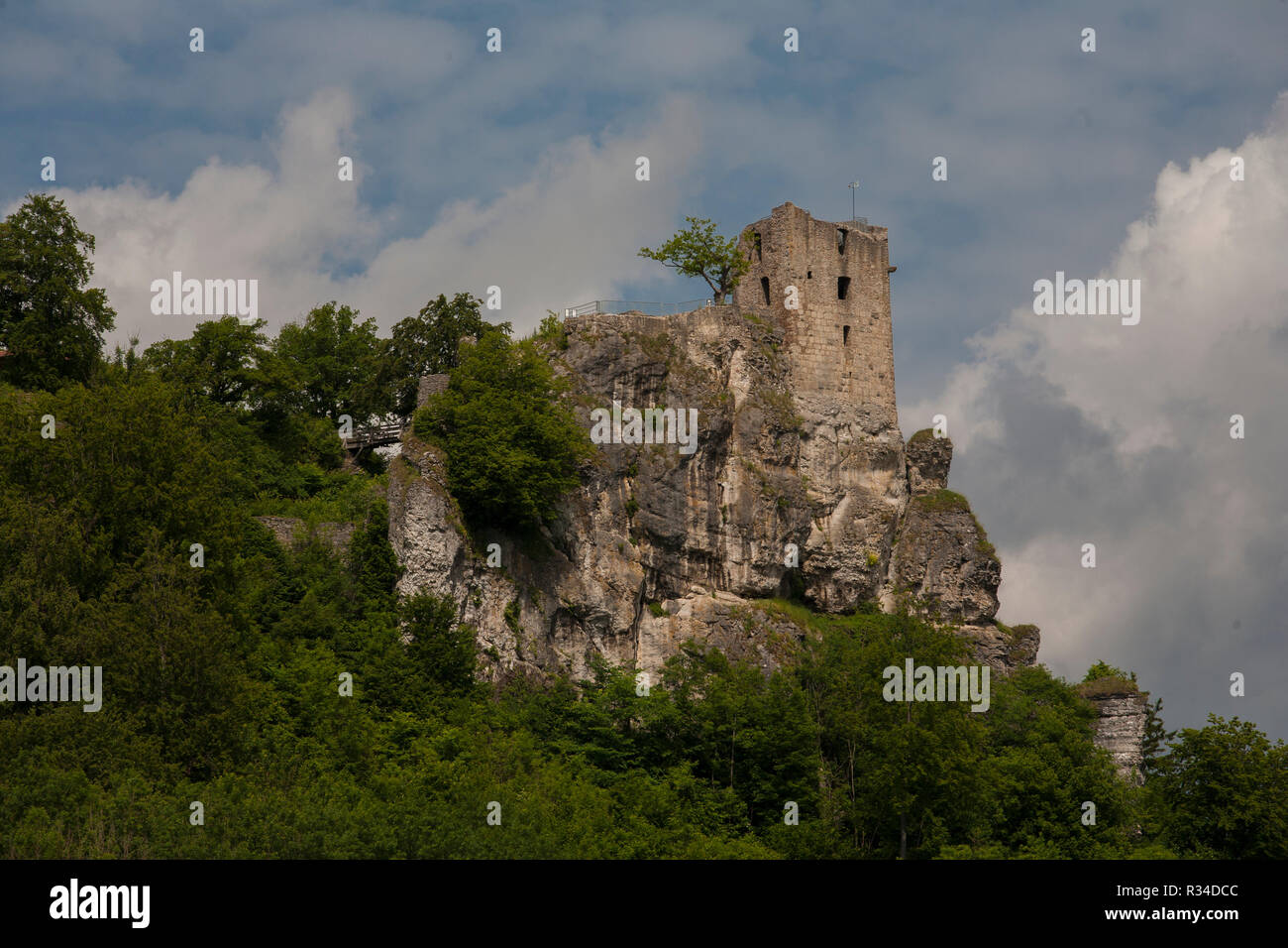 neideck castle ruins - fraenkische schweiz Stock Photo