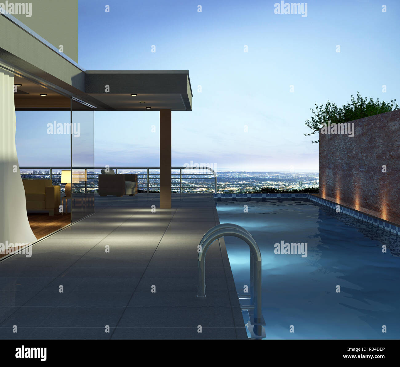 Image showcasing Penthouse interior garden hi-res stock photography and images - Alamy