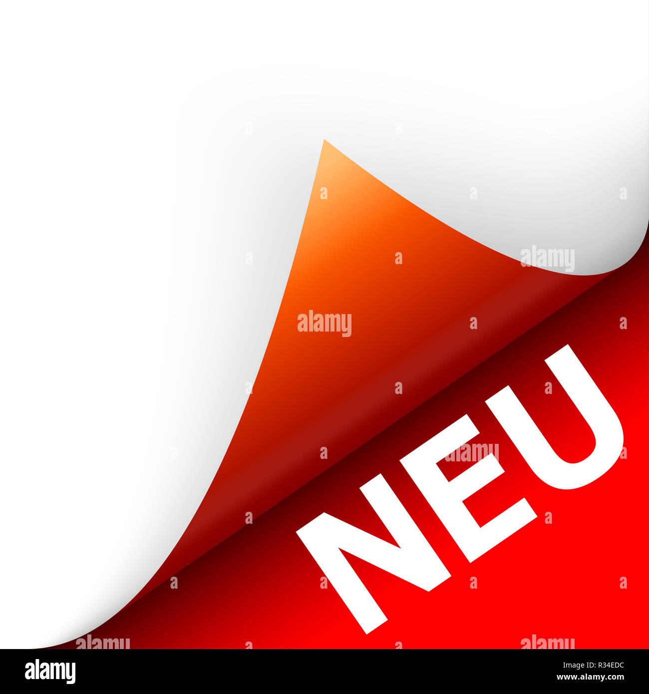 folded paper corner new Stock Photo Alamy