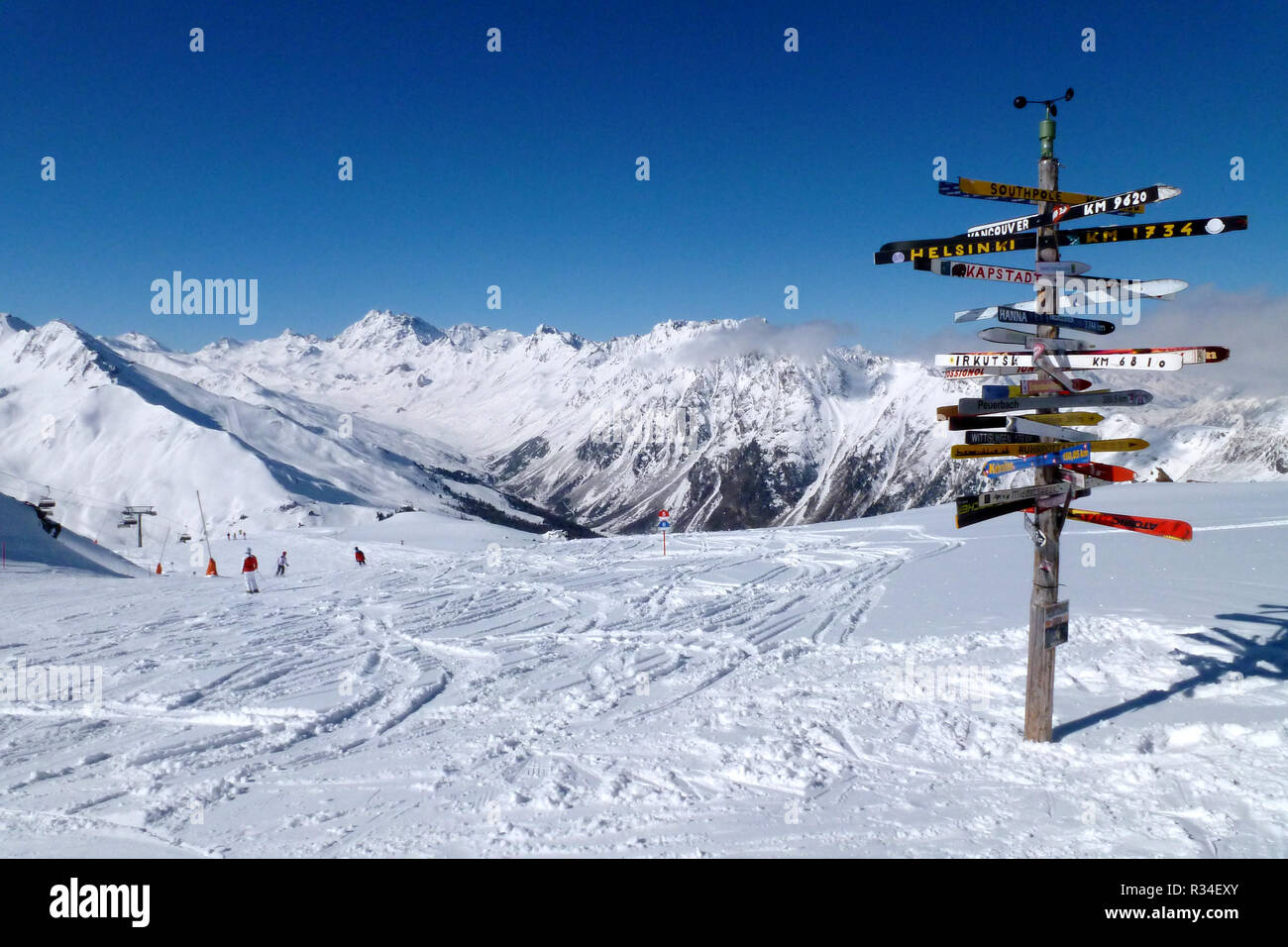 ski resort ischgl-samnaun Stock Photo: 225678291 - Alamy