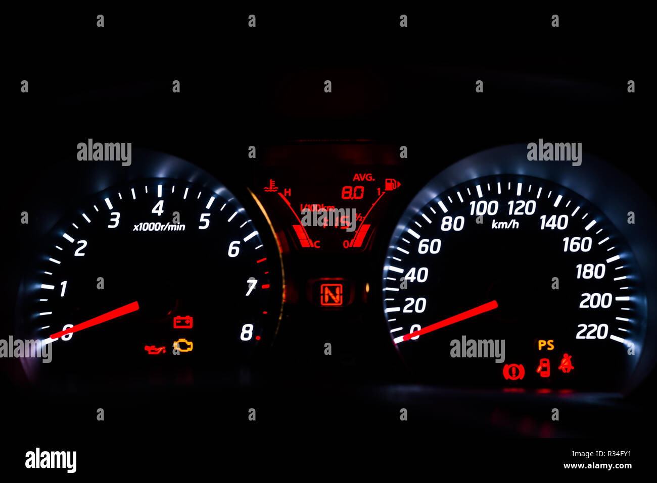 Car instrument panel Stock Photo Alamy