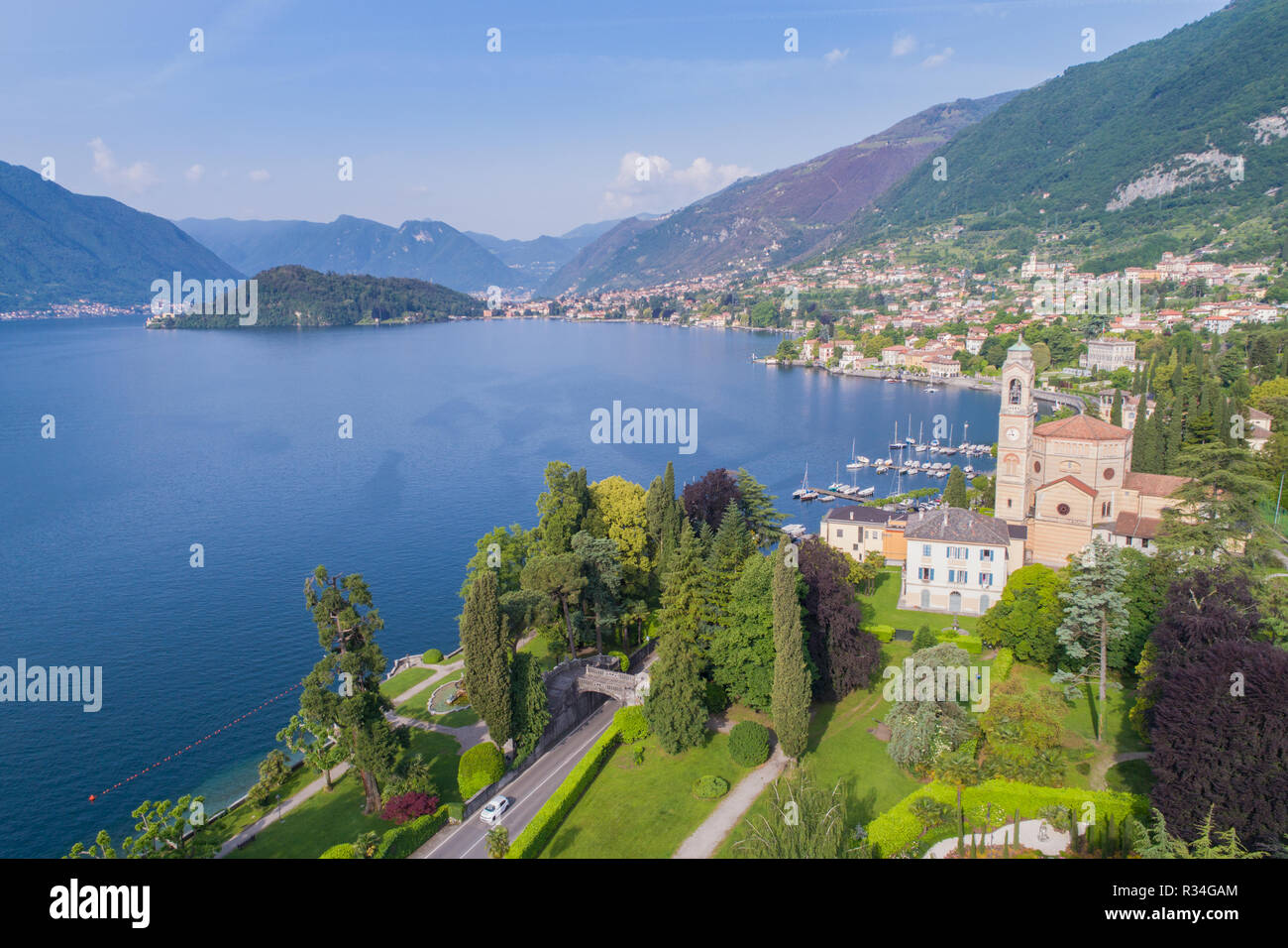 Lake of Como, Tremezzo. Tourist destination Stock Photo