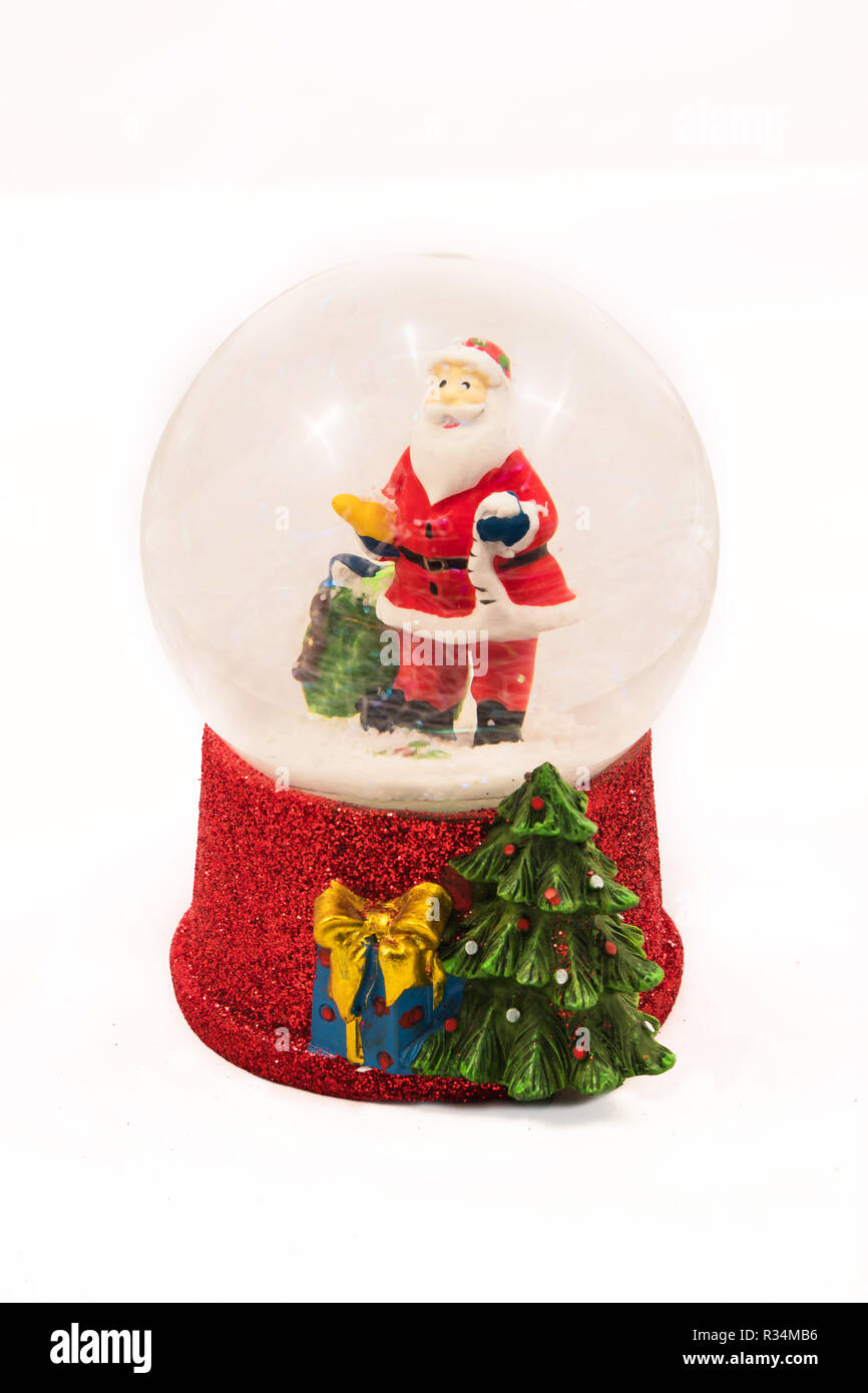 Father christmas snow globe hi-res stock photography and images - Alamy