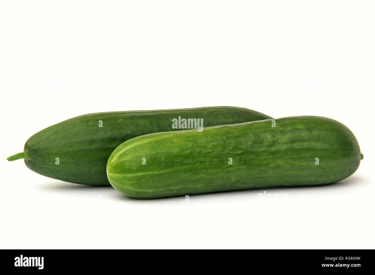 two cucumbers Stock Photo