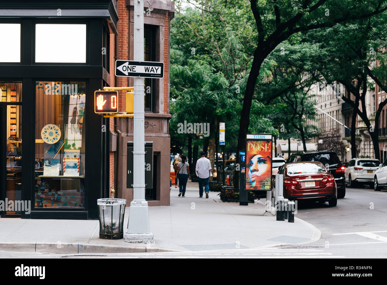 New York City, USA June 24, 2018 Madison Avenue in Upper East Side of Manhattan. It is one of