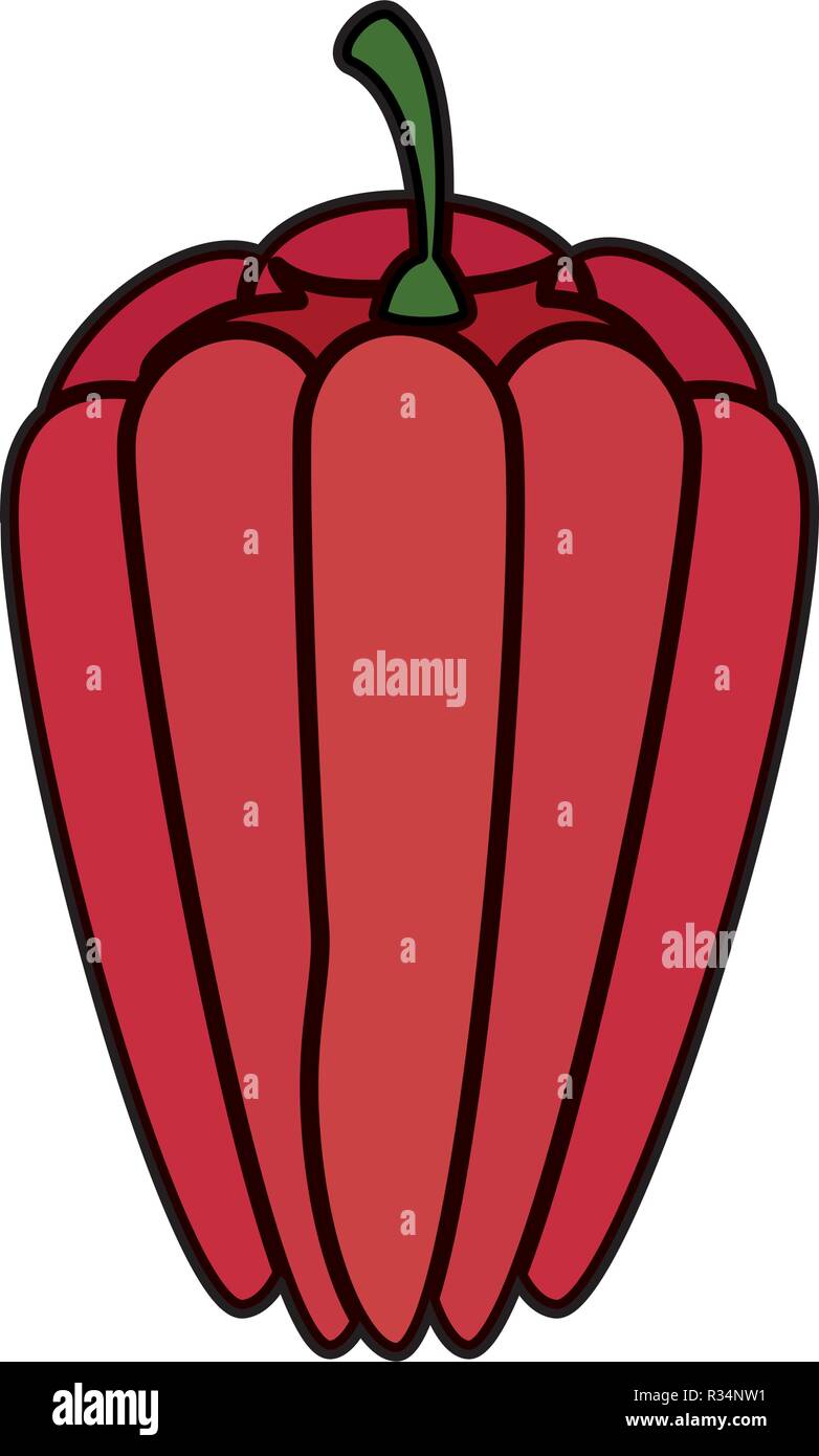 pepper fresh isolated icon vector illustration design Stock Vector ...