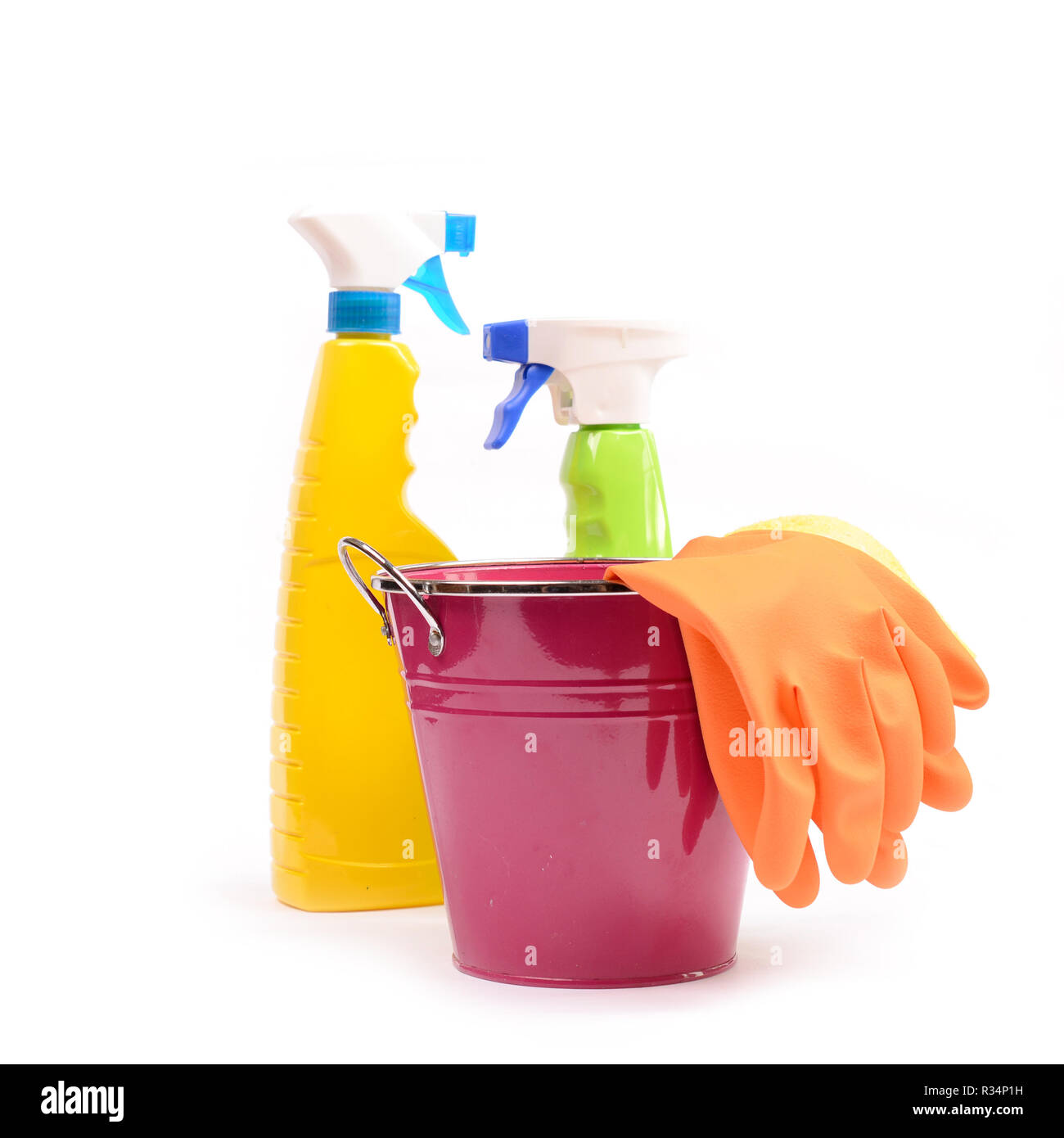 cleaning supplies Stock Photo