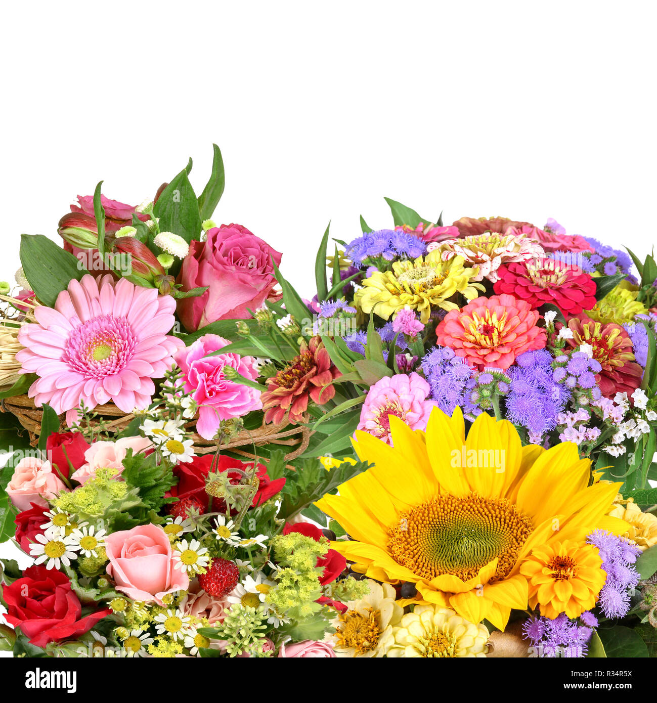 different flower bouquets Stock Photo Alamy