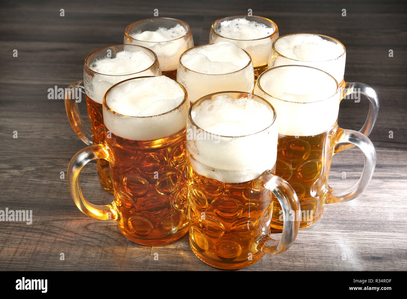 beer mugs Stock Photo