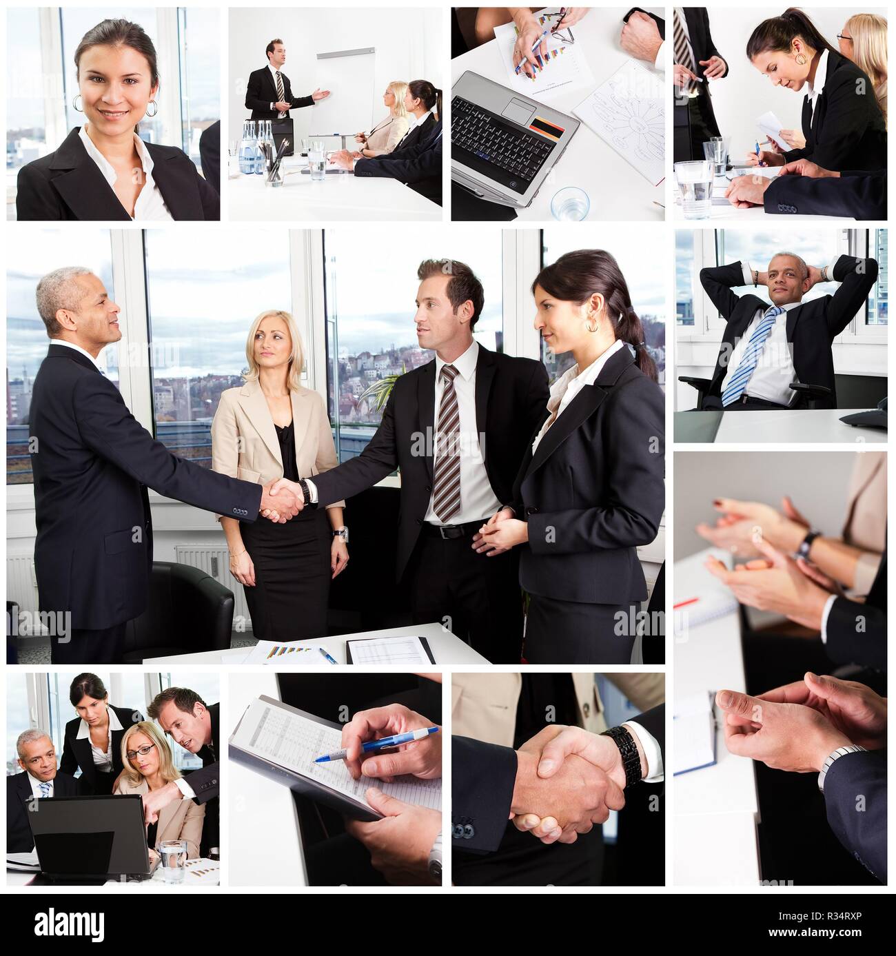 Delighted woman clapping hands hi-res stock photography and images - Alamy