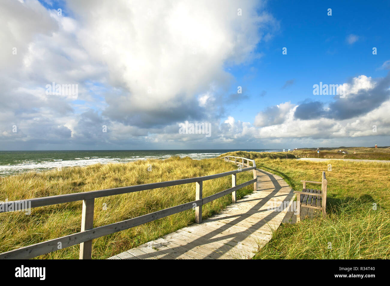 roads and paths on sylt Stock Photo