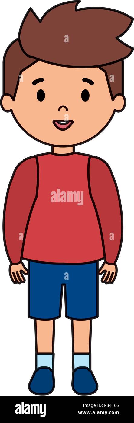 cute little boy character vector illustration design Stock Vector Image ...