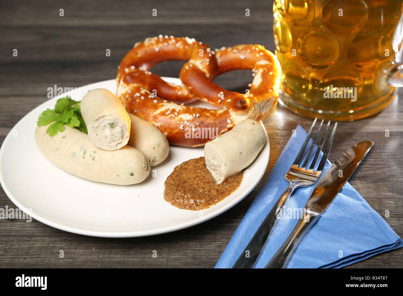 bavarian food Stock Photo