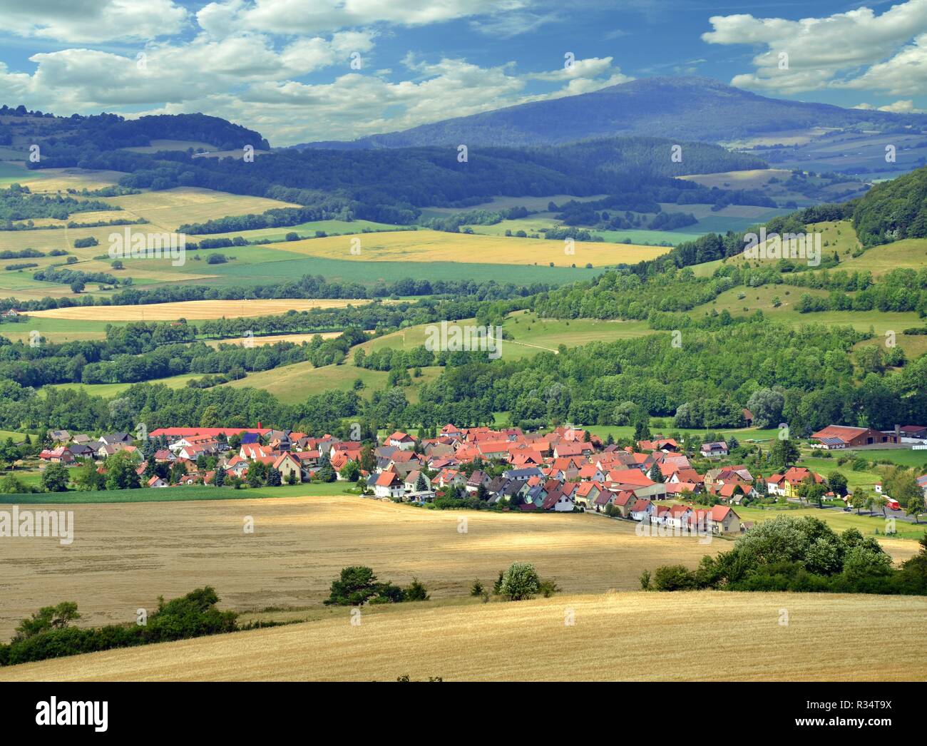 The Thuringian Rhon Stock Photo - Alamy