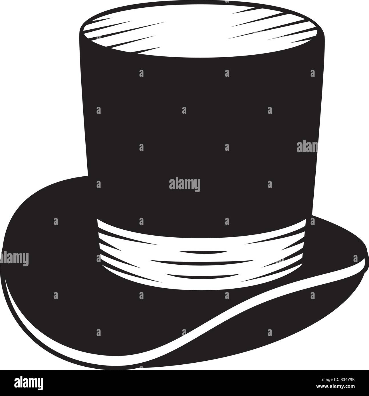 gentleman top hat icon vector illustration design Stock Vector Image ...