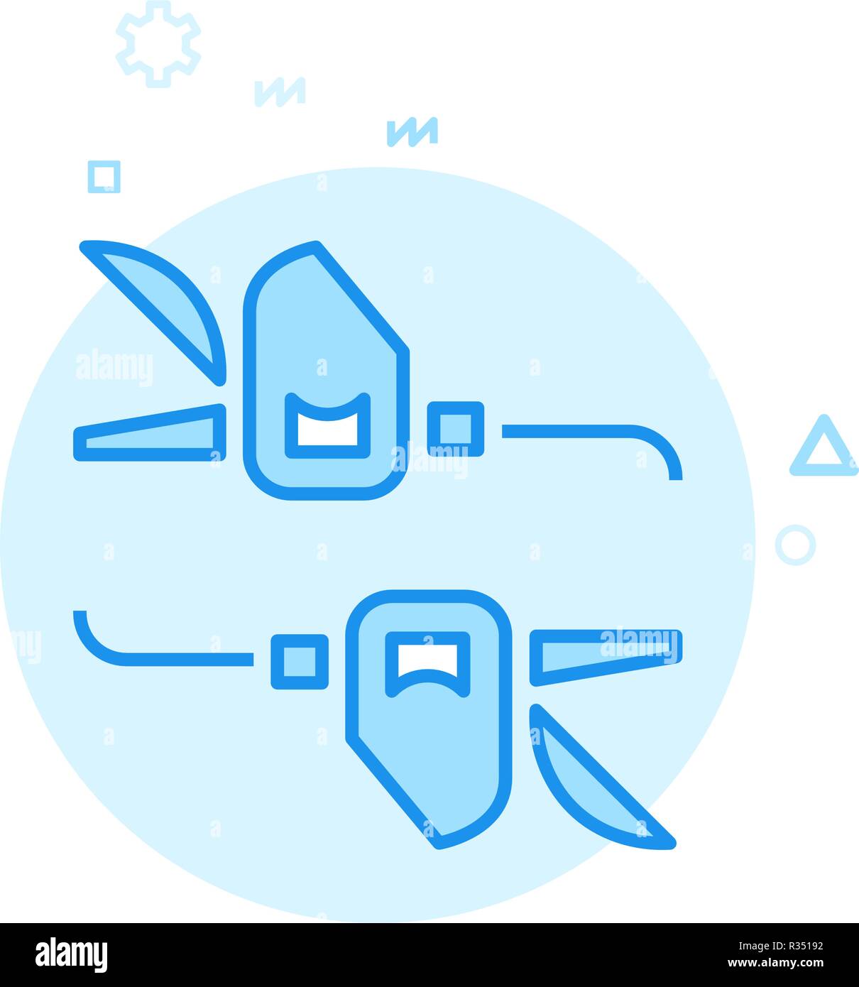 Bike or Bicycle Trigger Shifters Flat Vector Icon, Symbol, Pictogram ...
