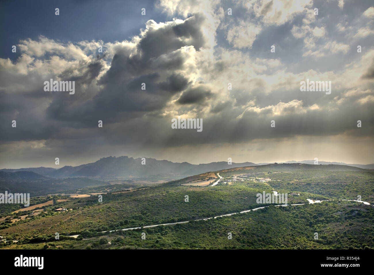 capo d orso, rock, landmark , landscape , nature, paysage, scenery, view, scene, capo, orso, stone, mountain, island, sardegna, sardigna, italia, d, i Stock Photo