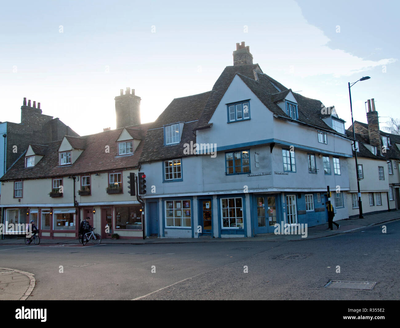 The corner of Magdalene Street and Northampton Street in central Cambridge Stock Photo