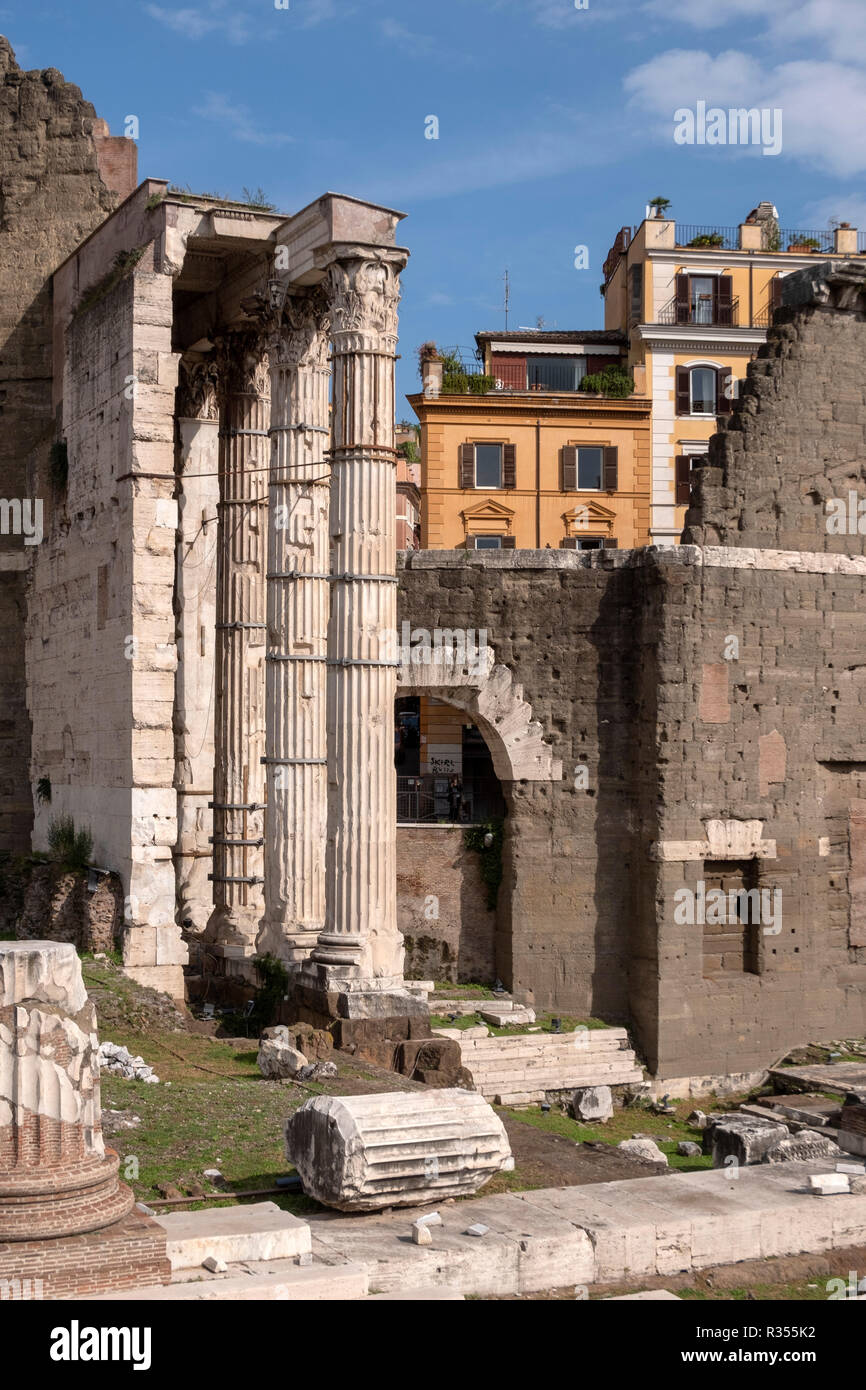 Rom, Roma, Kaiserforen, Augustusforum Stock Photo