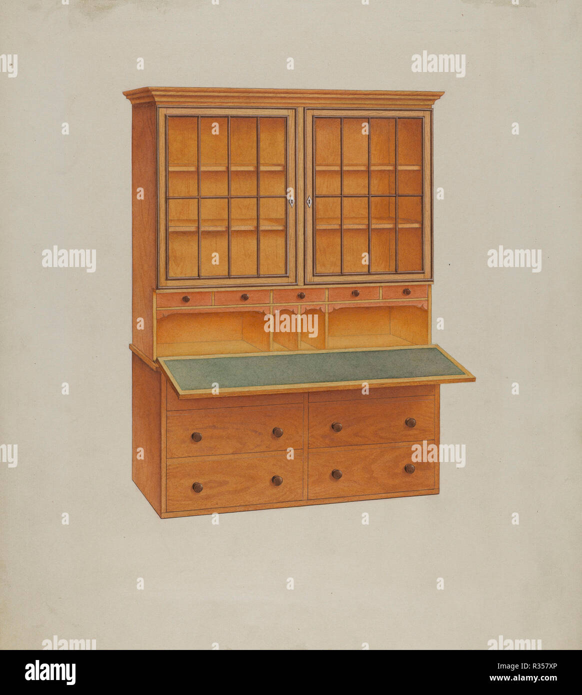 Shaker Secretary Desk Dated C 1937 Dimensions Overall 30 6 X