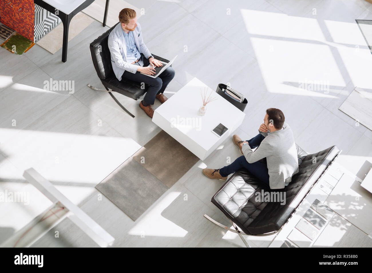 Business people discussing ideas Stock Photo