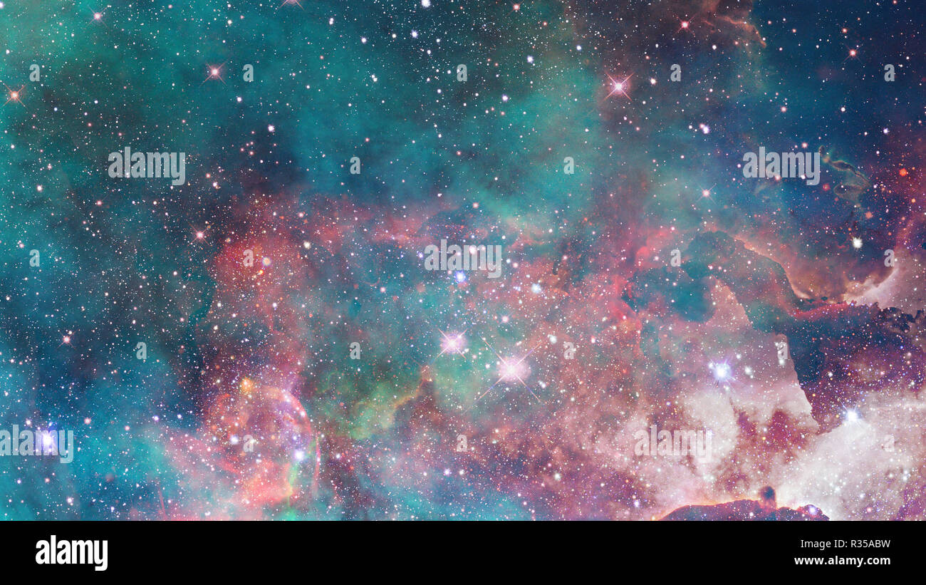 Universe filled with stars, nebula and galaxy. Elements of this image ...