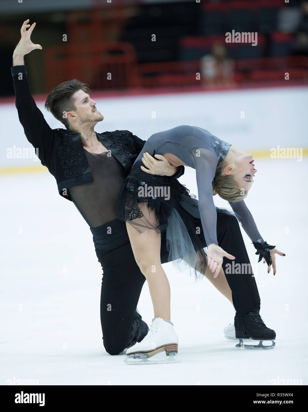 Alexandra Stepanova and Ivan Bukin from Russia during 2018 Helsinki grand  prix of figure skating in Helsinki, Finland Stock Photo - Alamy