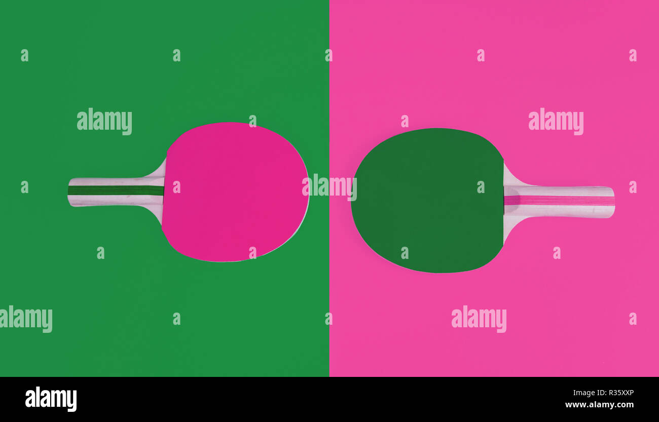 Table tennis or ping pong rackets Stock Photo - Alamy