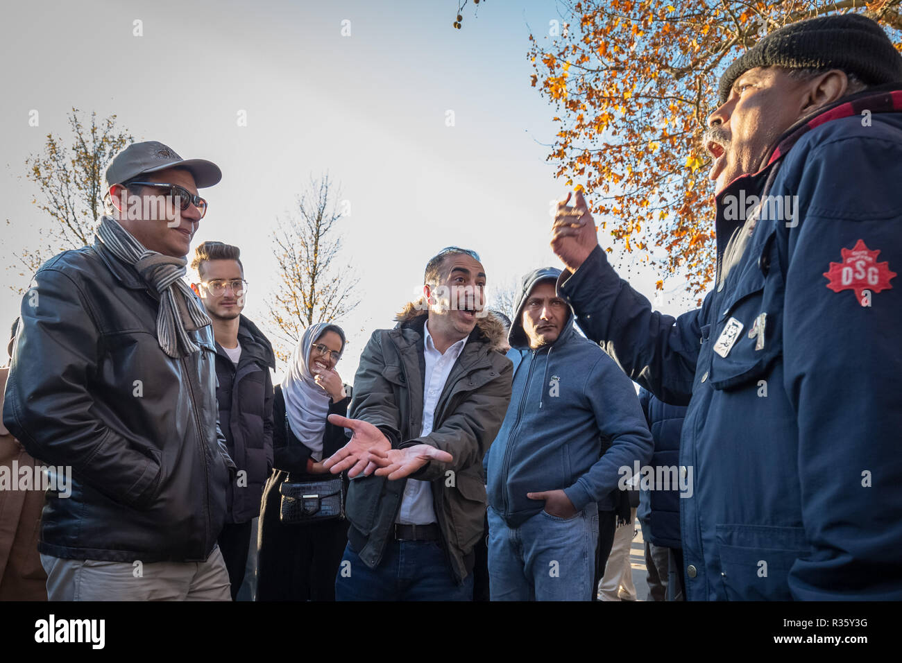 Speakers’ Corner, the public speaking northeast corner of Hyde Park