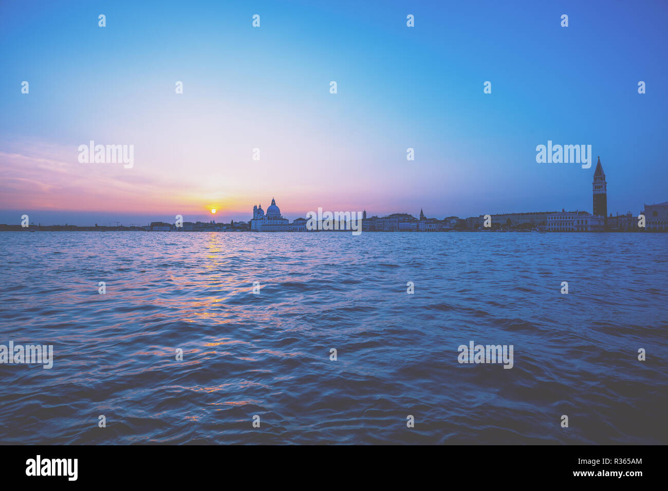 Venetian skyline at sunset hi-res stock photography and images - Alamy