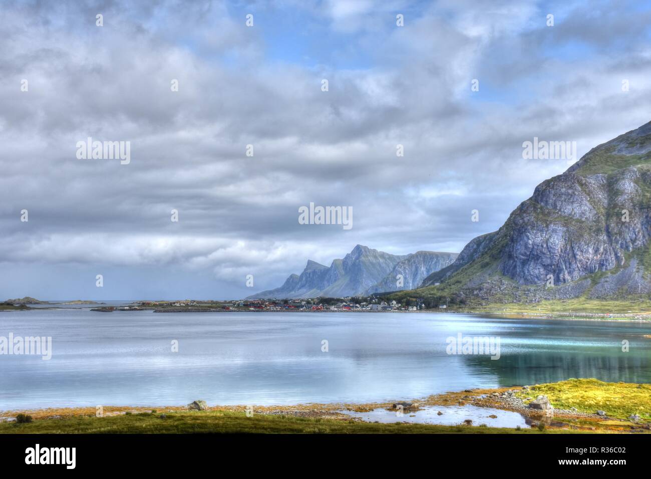 Norwegen Lofoten Flakstad Ramberg Svolvaer Leknes Flakstadoya