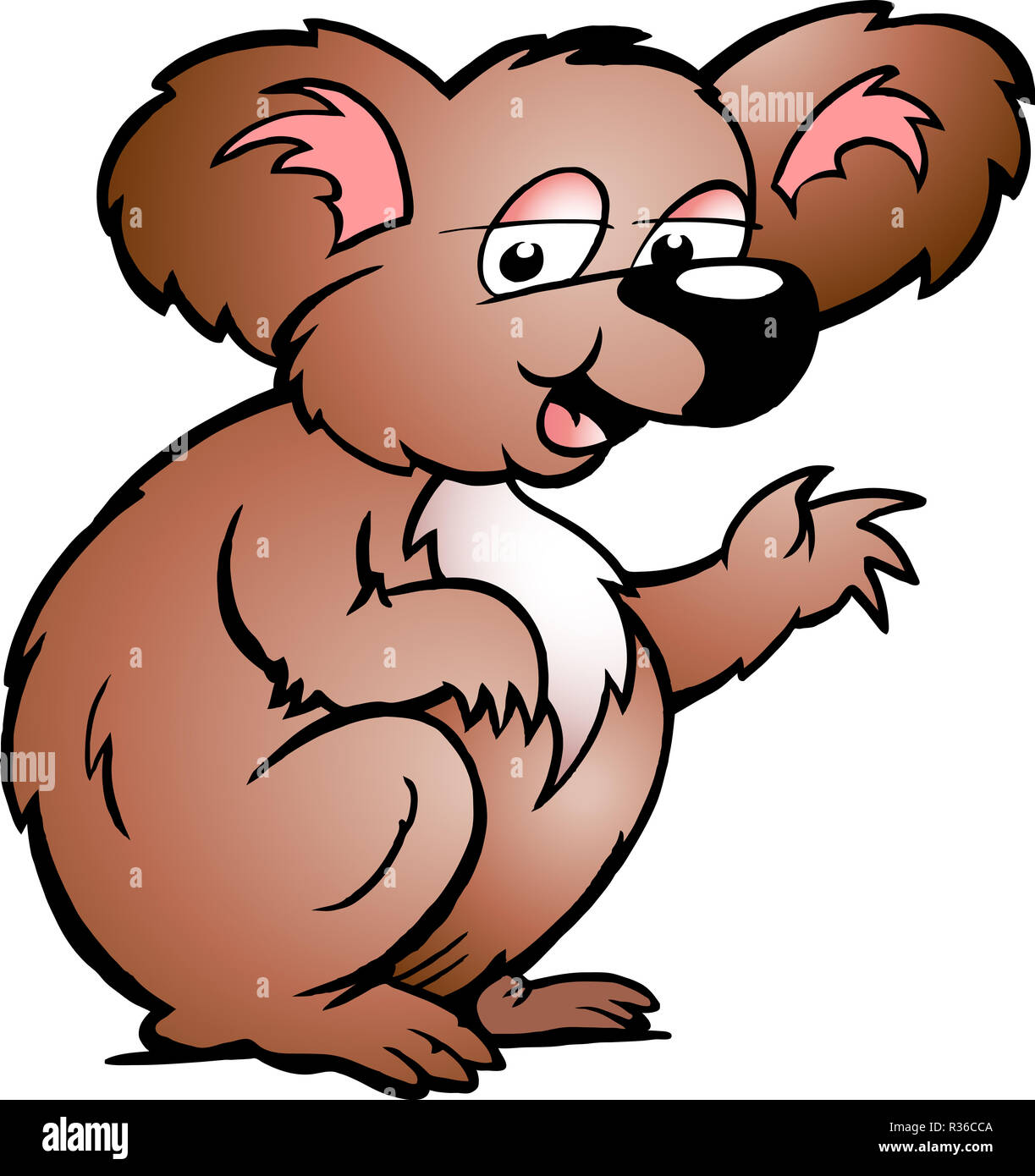 Hand-drawn Vector illustration of an Koala Bear Stock Photo - Alamy