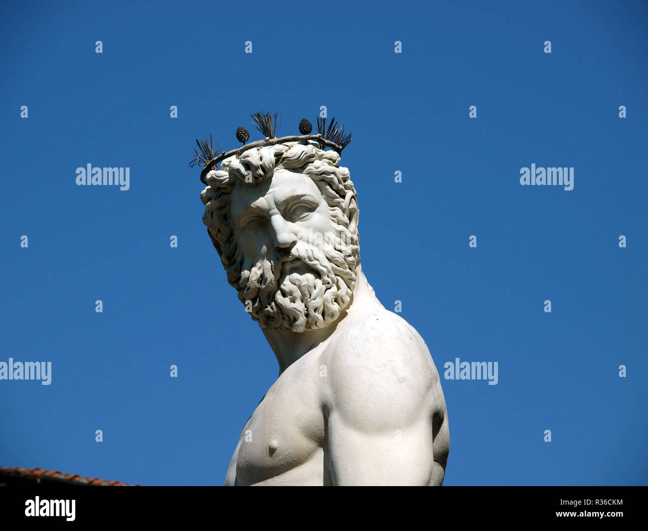 Florence - Statue of Neptune Stock Photo - Alamy