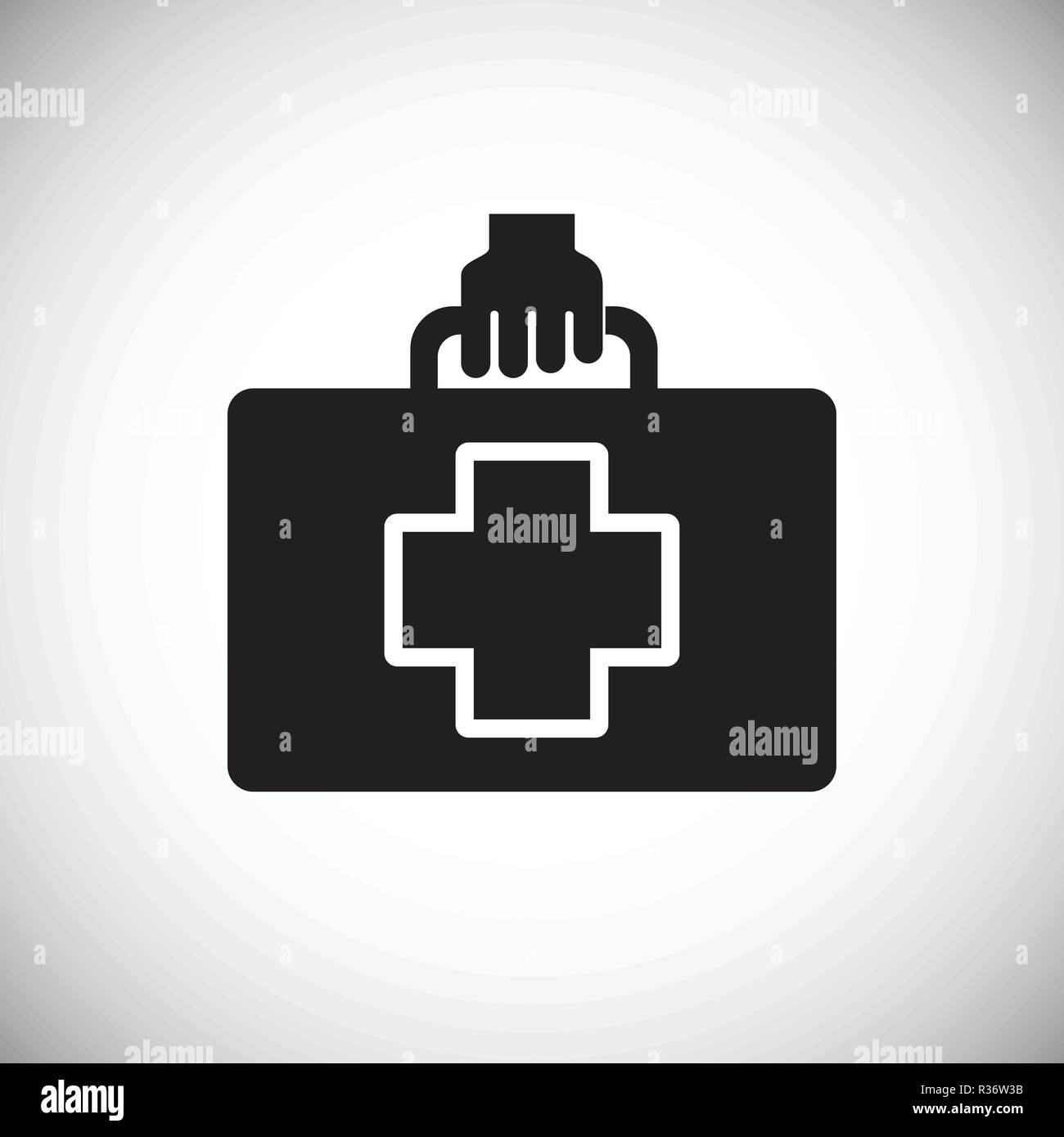 First aid kit on white background icon Stock Vector Image & Art - Alamy