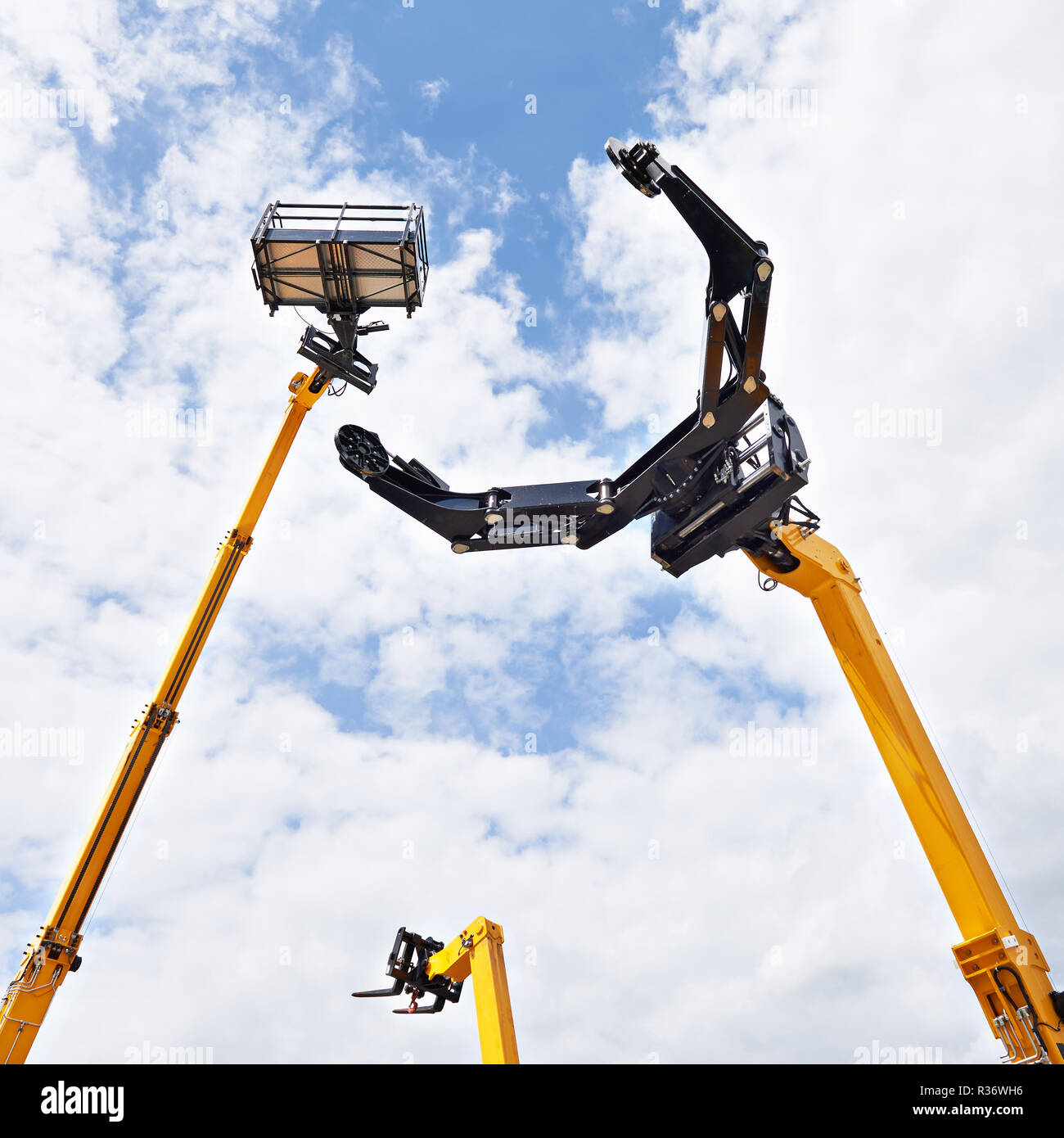 Construction work hydraulic power hires stock photography and images